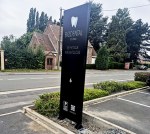 Totem ajouré lumineux double face 3*1m