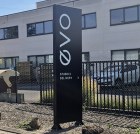 Totem ajouré lumineux double face 3*1m